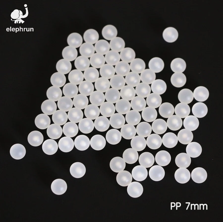 

7mm 20000pcs Polypropylene (PP) Plastic Solid Balls Precision Sphere for Ball Valves and Low Load Bearings