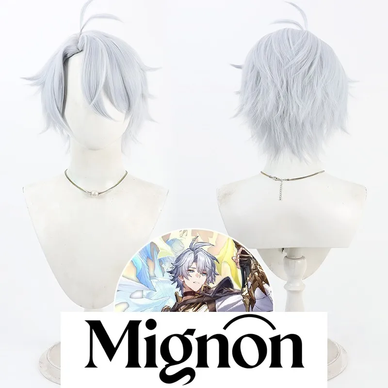

Honkai: Star Rail Phainon cosplay wig light blue scalp Halloween gift