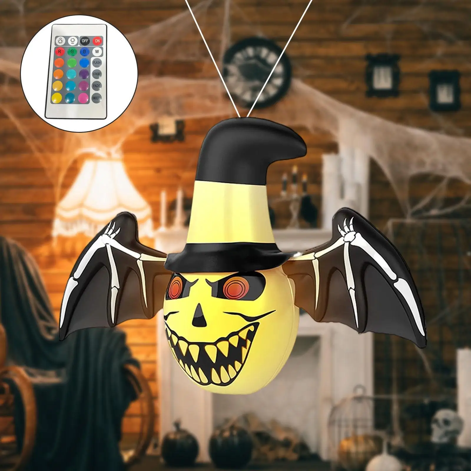 Halloween Inflatable Ghost Backyard with Built in LEDs Patio Outdoor Decor