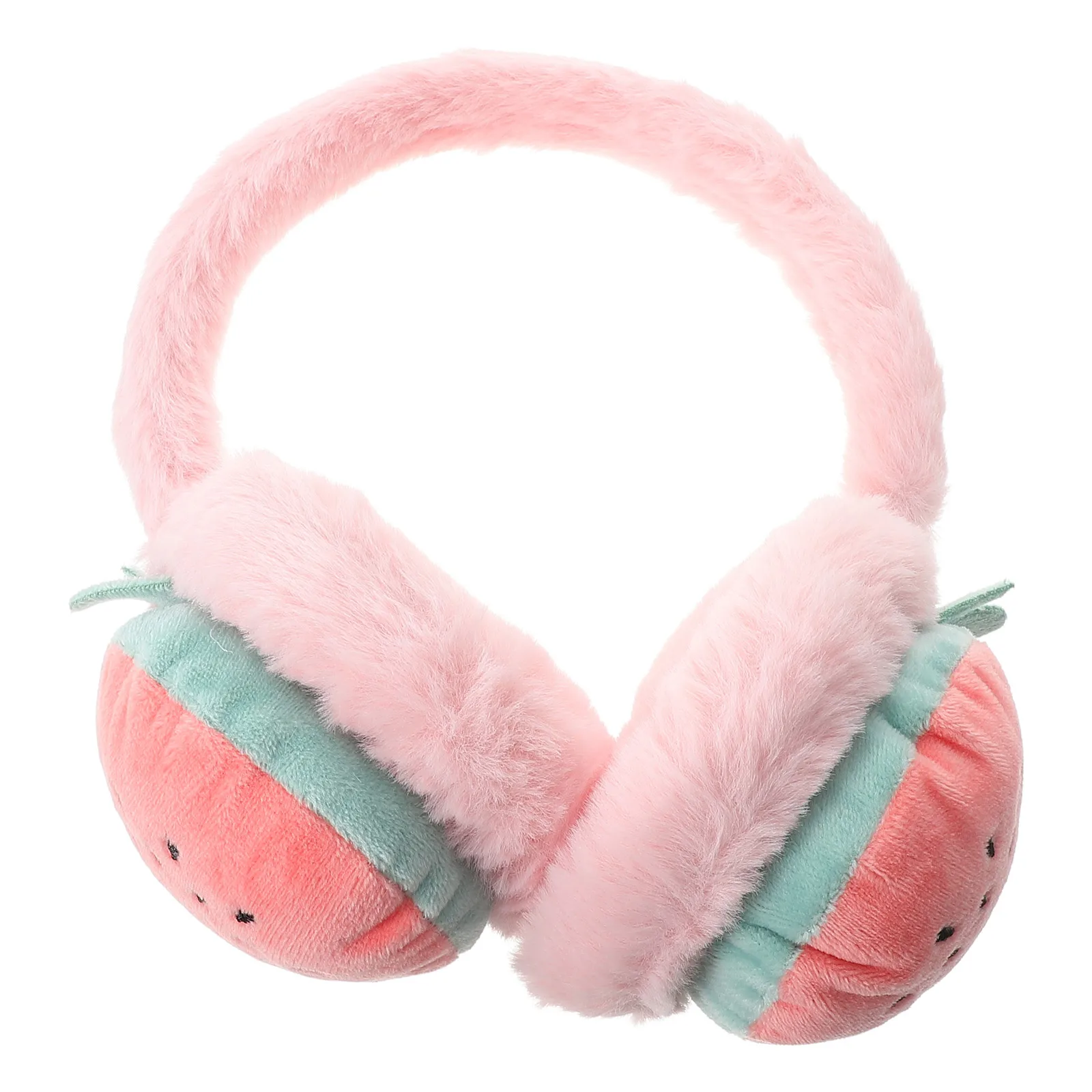 

Winter Ear Warm Earmuffs for Girls Pink Cold Protection Covers Soft PP Cotton Cartoon Stylish Lightweight for girls