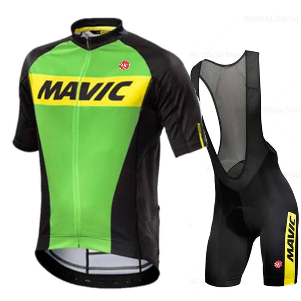 2024 Rx MAVIC New Cycling Compressed Summer short Sleeve cycling set Men\'s Mountain Cycling Sweatshirt Team Cycling clothing