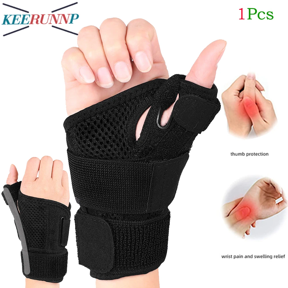 1Pcs Unisex Thumb Support Brace for Carpal Tunnel - Joint Thumb Spica Splint for Arthritis,Trigger Thumb Immobilizer,Wrist Strap