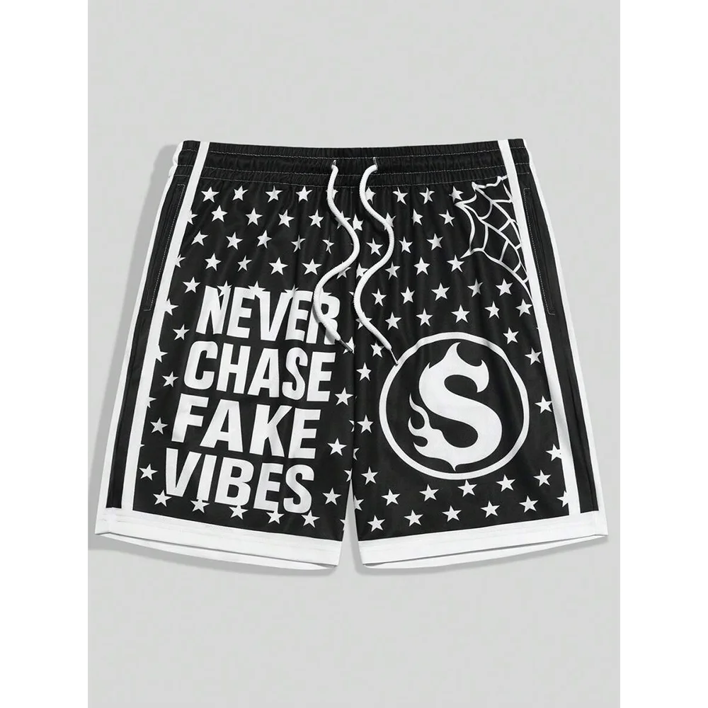 

Модные мужские короткие брюки в уличном стиле с уникальным индивидуалистичным и модным принтом. Летние повседневные брюки на шнурке.