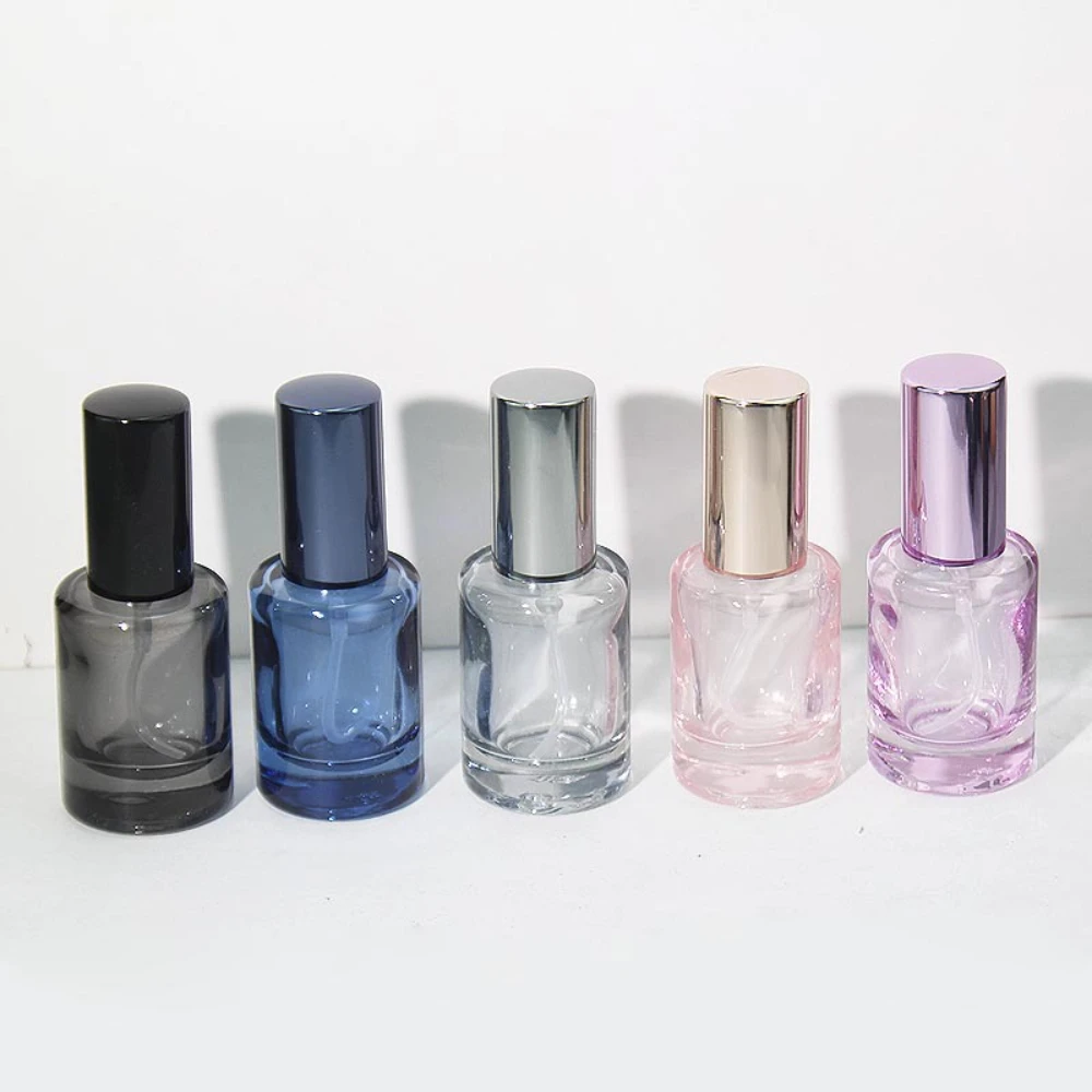 Flacon pulvérisateur de Parfum rond de 10ml, atomiseur vide en verre, conteneurs cosmétiques de voyage, flacons d'échantillon portables, bouteille rechargeable
