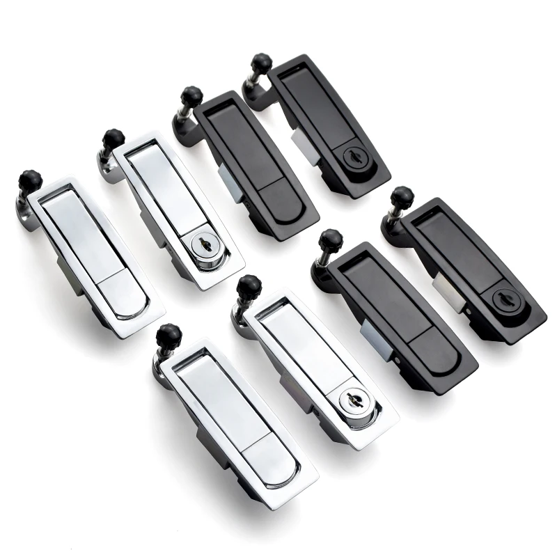 Cabinet Plane Lock Security RV Lever Panel Push Button Panel Lock with Distribution Box Compression Trigger Lock Latch