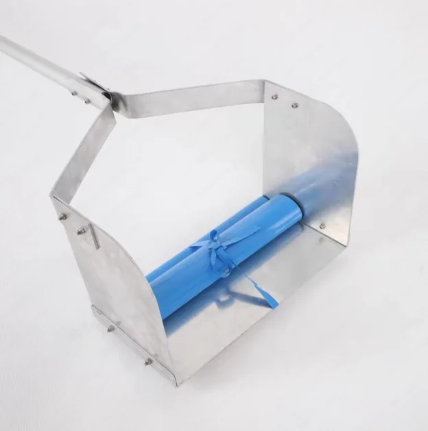 Roof Snow Rake with PVC Coated Aluminum Pole, Telescoping Safe Snow Removal Tool for House Gutter