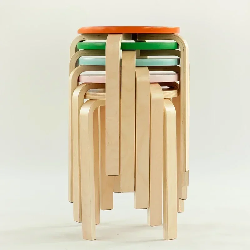 Salon Equipment Furniture Plastic High Stools Can Be Stack Nordic Stool Small Banquet Dining Room Sitzbank Home Furniture