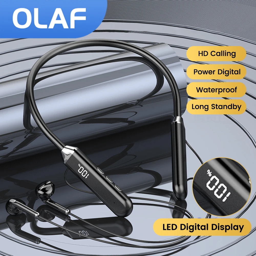 Olaf наушники Blutooth шейные наушники беспроводные наушники Bluetooth 5,2 Спортивная TWS гарнитура с микрофоном спортивные наушники для бега