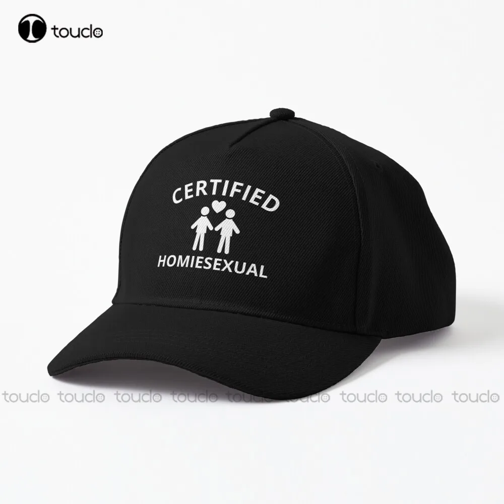 Certified Homiesexual Baseball Cap Skull Cap Cotton Denim Caps Hip Hop Trucker Hats Outdoor Simple Vintag Visor Casual Caps