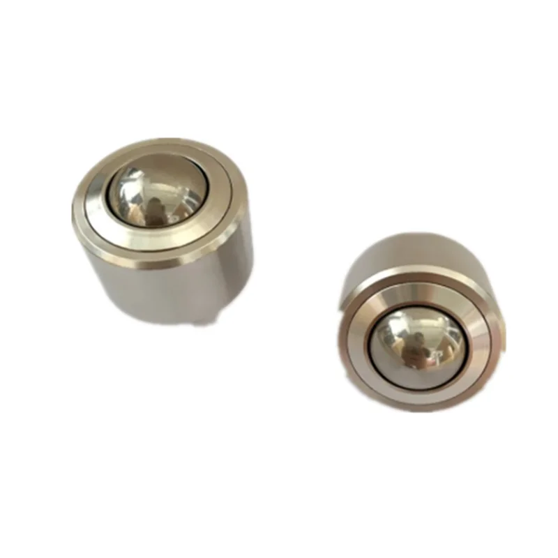 

2pcs 30mm bearing steel ball KSM-30 Swivel Round Ball Caster Roller Silver Metal Bull Wheel Universal Transfer Ball Units