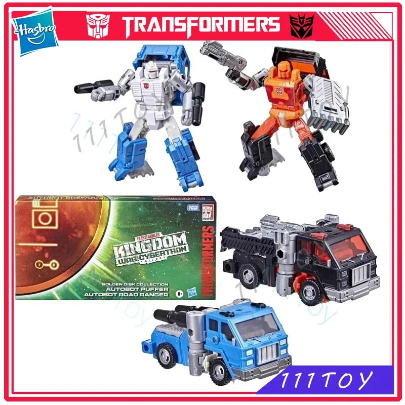 

In Stock Hasbro Transformers Classic Toys Golden Disk Collection Road Ranger&Puffer Action Figure Robot Toy Collect Gift Hobbies
