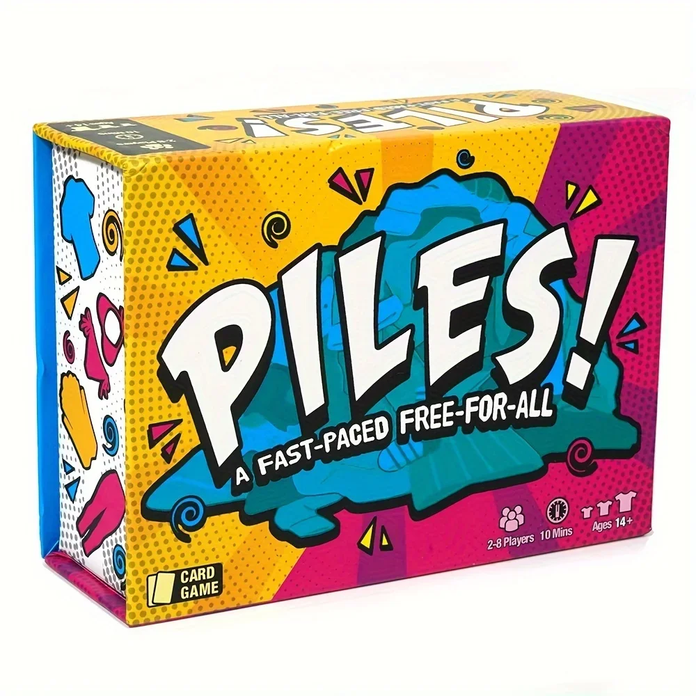 Piles! A Fast-Paced Mischief Card Game - Standard Edition, Family & Adult Party Game for Ages 14+ with 200 Cards and Rulebook