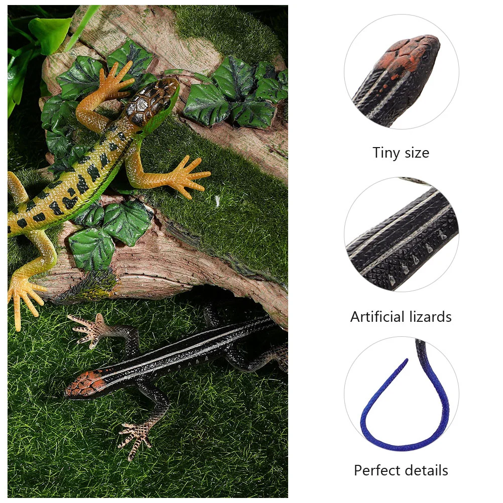 Toy Snakes Realistic Tricky Toys Lizard Fake Model Girl Plush Green Plastic Prop Animals