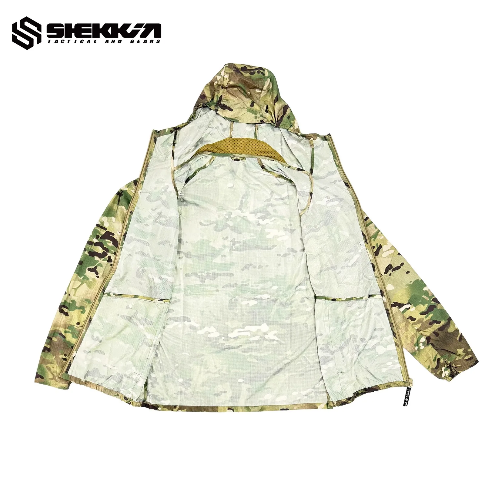 Imagem -02 - Shekkingears-cabolsa Tático Blusão Exterior Cabolsa mc Camouflage Novidades Verson Skin Clothing Vestuário de Proteção Solar