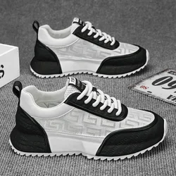 Men's Chunky Sneakers Designer Casual Shoes Breathable Sports Running Shoes for Men Lace Up Platform Vulcanized Shoes