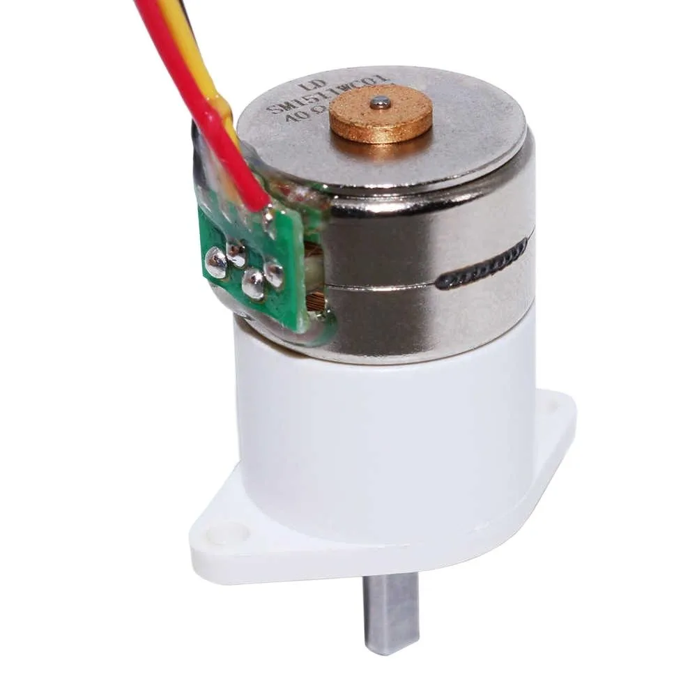 

GM12-15BY Permanent Magnet Mini DC Stepper Motor Reduction Brushless Stepper Motor 2 Phase 4 Wire All Metal Gear DC5V Mini Motor