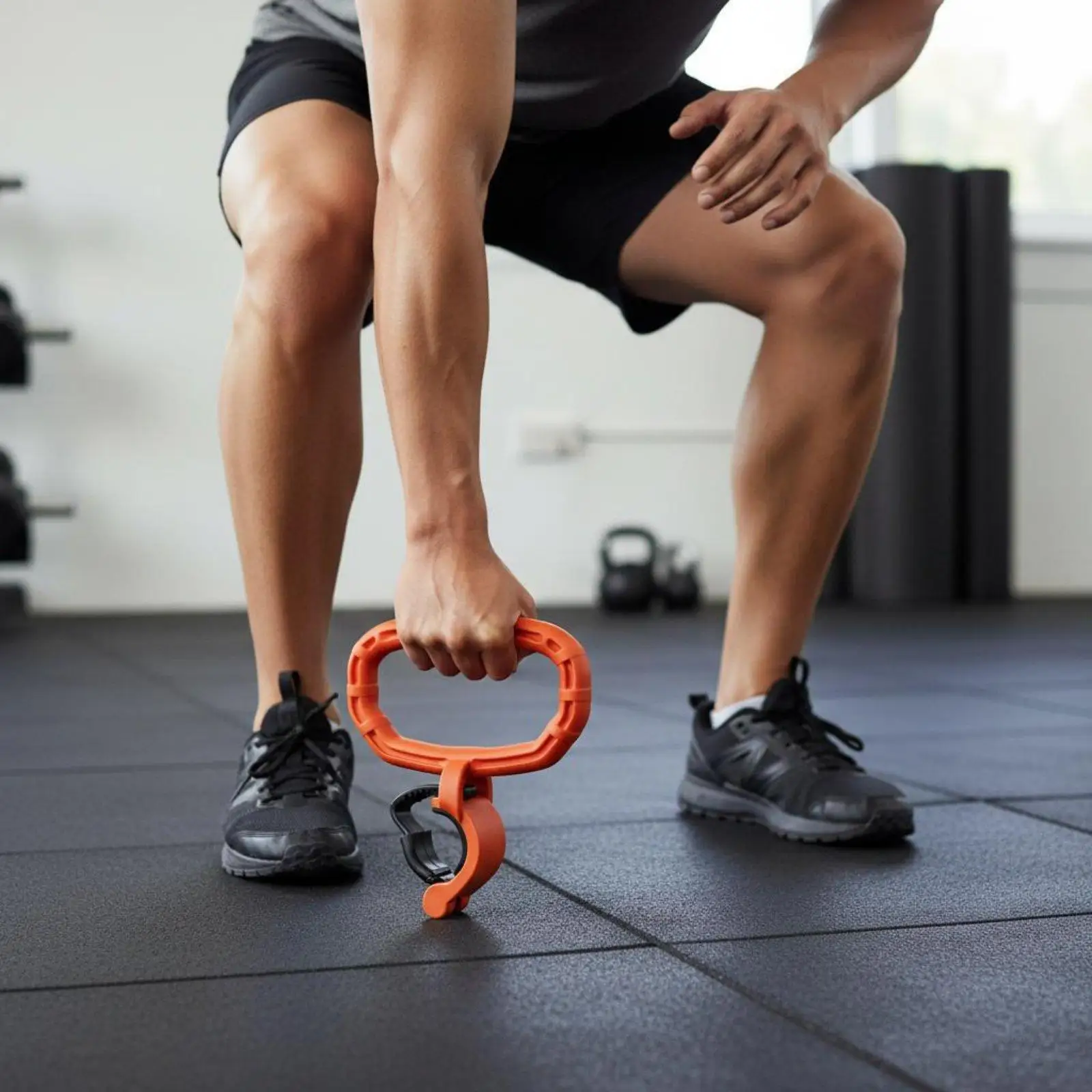 Adjustable Kettlebell Converter Non Slip Ergonomic Handle Dumbbell Kit Accessory for Full Body Strength Training at Home