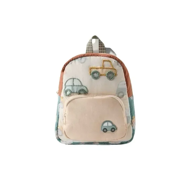 جديد الكرتون سيارة التطريز الأطفال حقيبة المدرسة رياض الأطفال حقائب مدرسية متعددة الوظائف خفيفة الوزن على ظهره #4