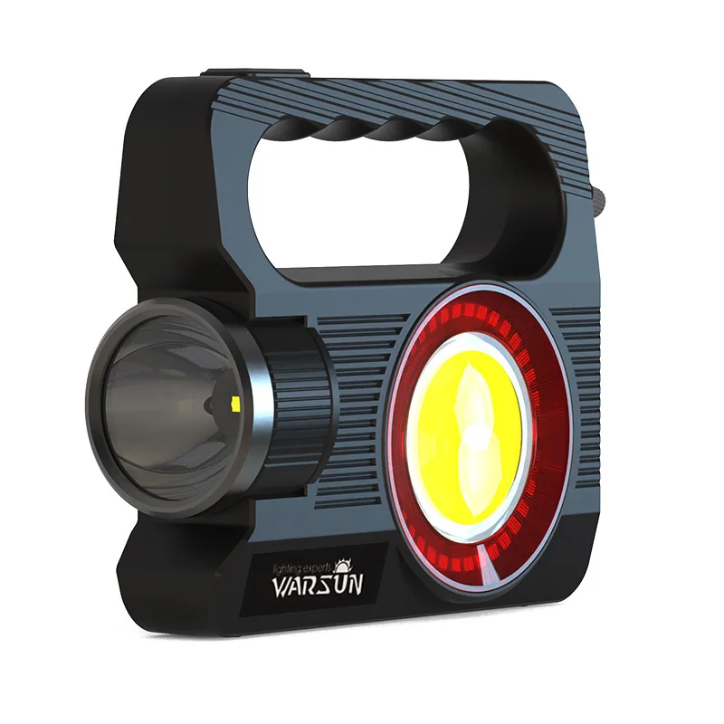 

H996 searchlight hand-cranked flashlight multi-functional solar hand-cranked charging long-range emergency flashlight manuf