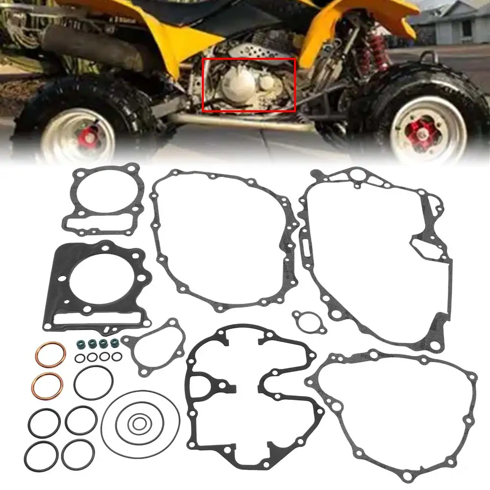 

High Quality Engine Gasket Kit Maintains Optimal Compression Extending Life Fits For Honda Sportrax 400 Trx400Ex 1999-2004 Black