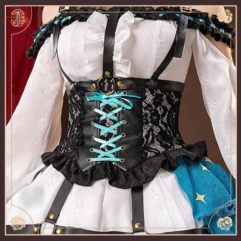 AGCOS أنيمي Mikuu تأثيري MIKUKU قفص الورد تأثيري حلي Mikku ملابس عيد الميلاد الزي الرسمي فساتين ازياء تأثيري