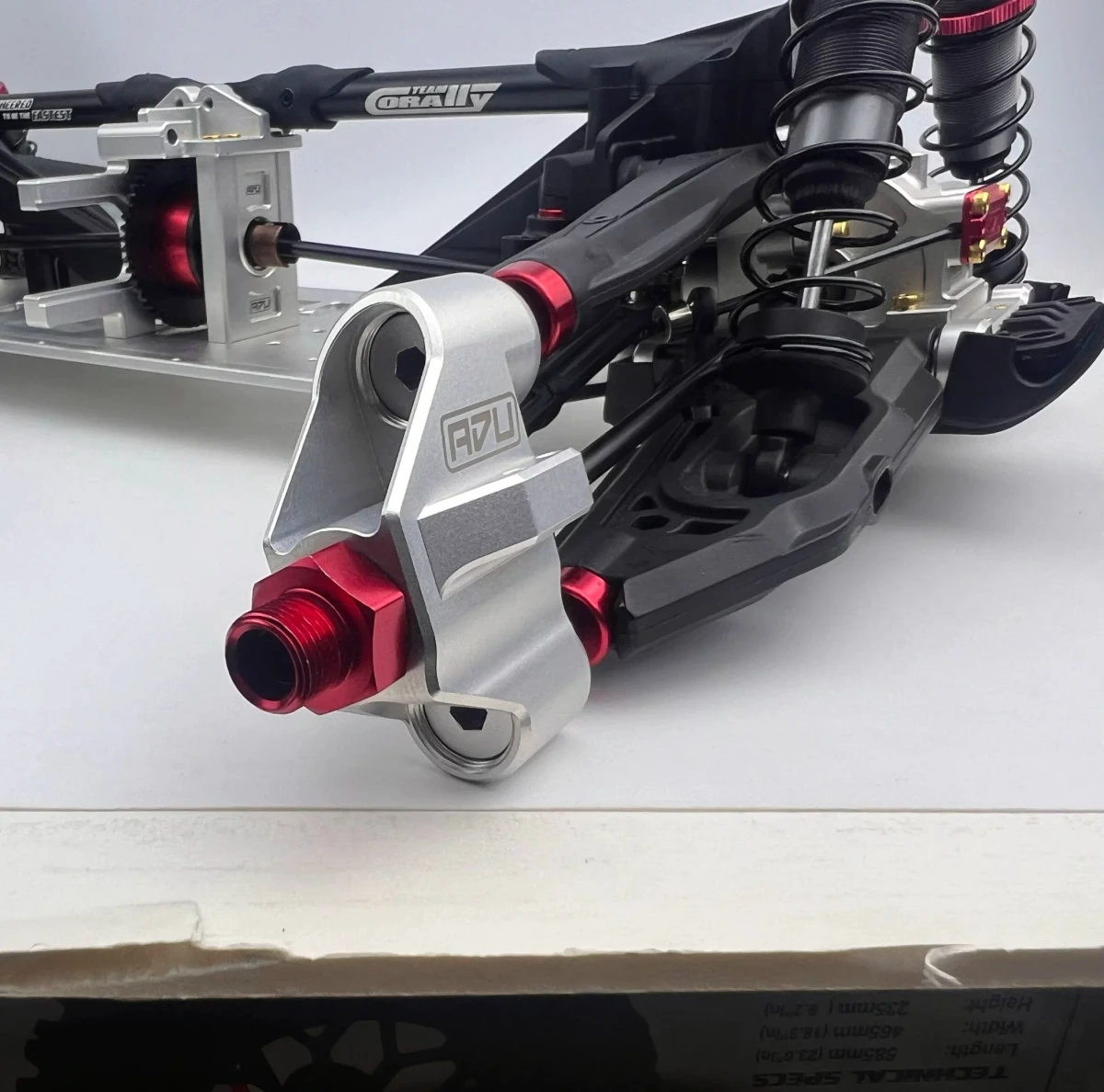 Team Corally 1/8 Kagama Jambo Reinforced Front Hub Carrier 7075-T6 Aluminum RC Monster Truck Upgrade Parts