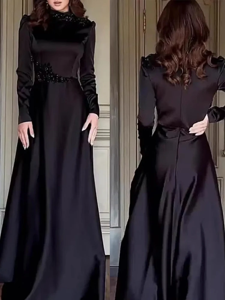 

Eid Women Dress Abaya Muslim Jalabiya Lace Slim Fit Ramadan Dubai Vestidos Largos Party Dresses Arab Long Robe Morocco Kaftan