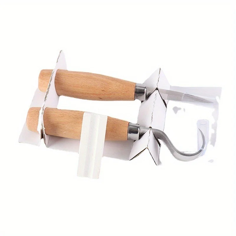 Wood Carving Tools Set - Ergonomic Knife/Chisel/Hook Knife, Durable for Beginners & Pros (Spoon/Sculptural Woodworking)