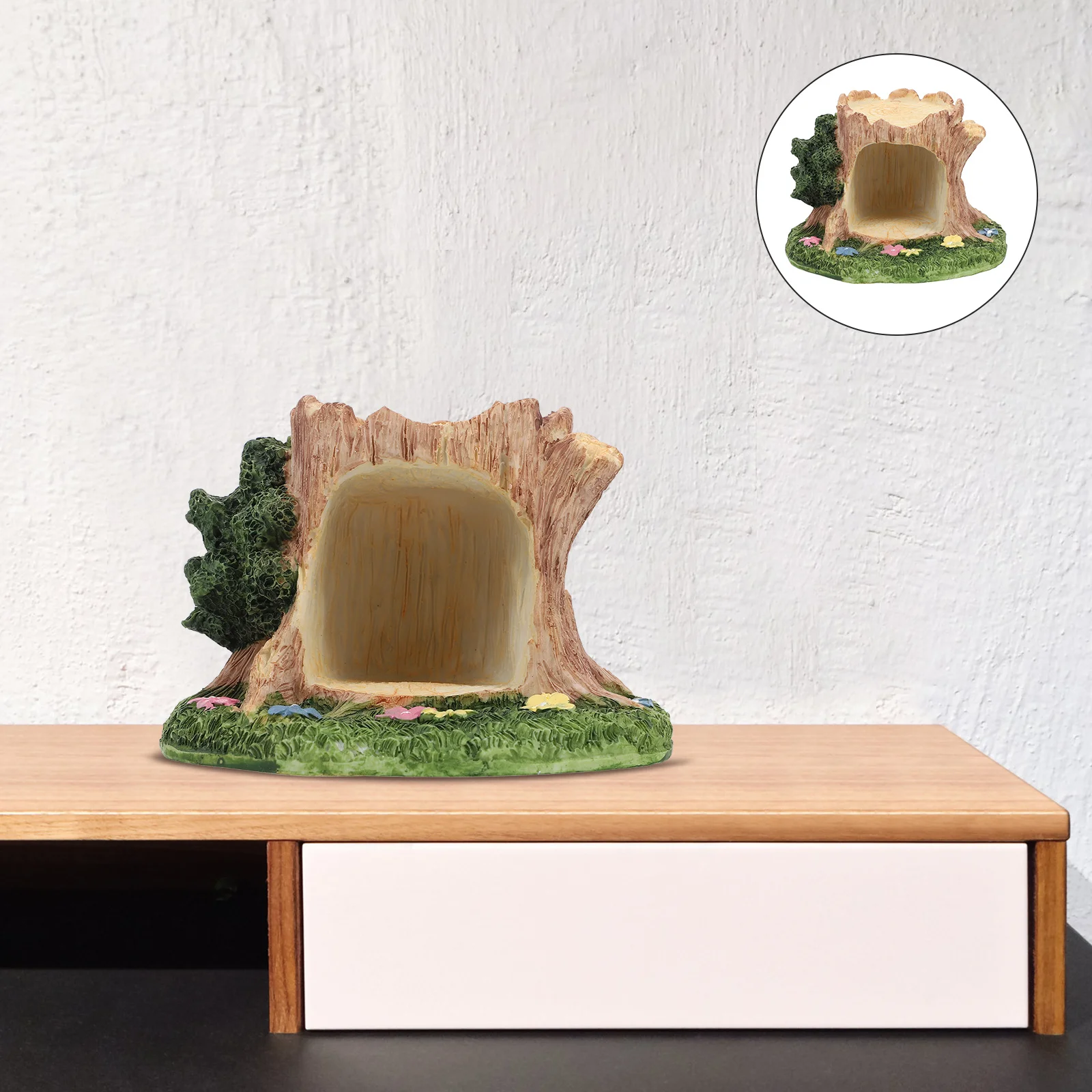 

Смола микро пейзажный орнамент прочный компактный двор бонсай домашний декор аксессуар смола