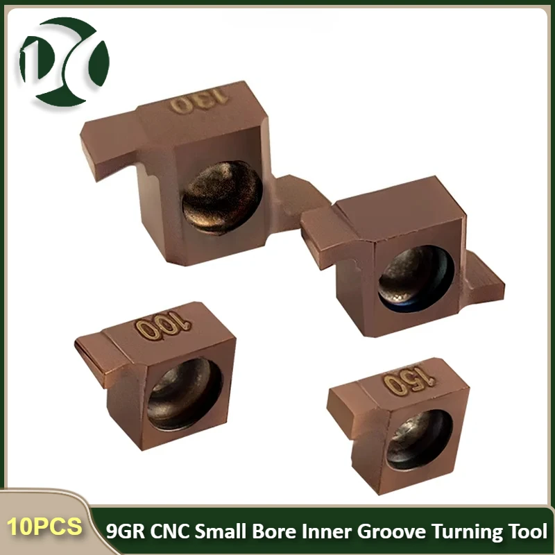 10PCS CNC Small Bore Inner Groove Turning Tool Insert hole Shallow Snap Spring Boring Tool Grain 6-7-8-9GR Circular Groove