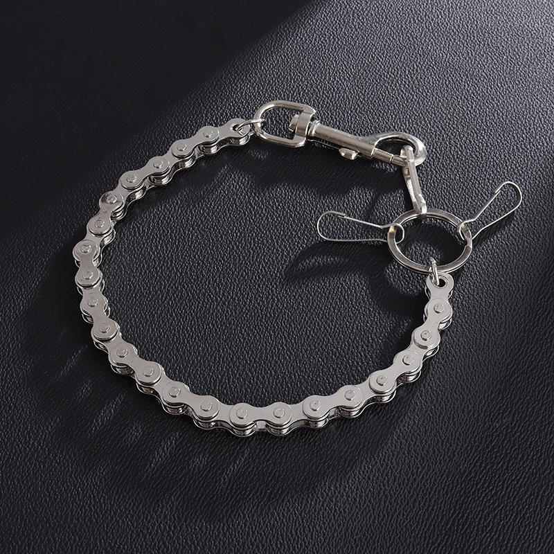 Men and Women Creative Bicycle Chain Key Chain Pants Chain Hip-Hop Punk Motorcycle Accessories