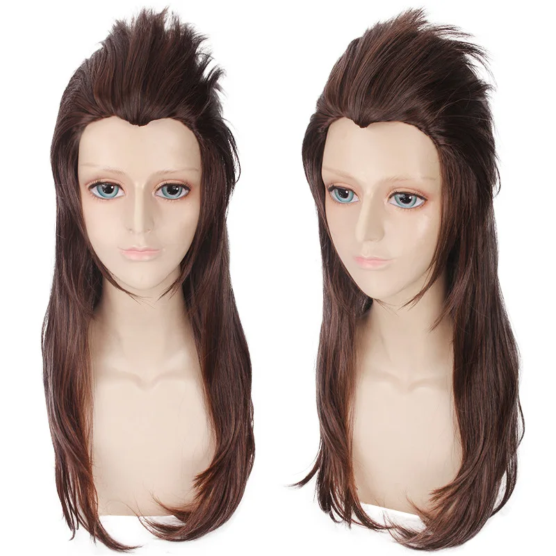 

Synthetic Cosplay Wig 60CM Light Brown Costume Hair Anime Party Long Straight Heat Resistant Fiber Role Play Men Women