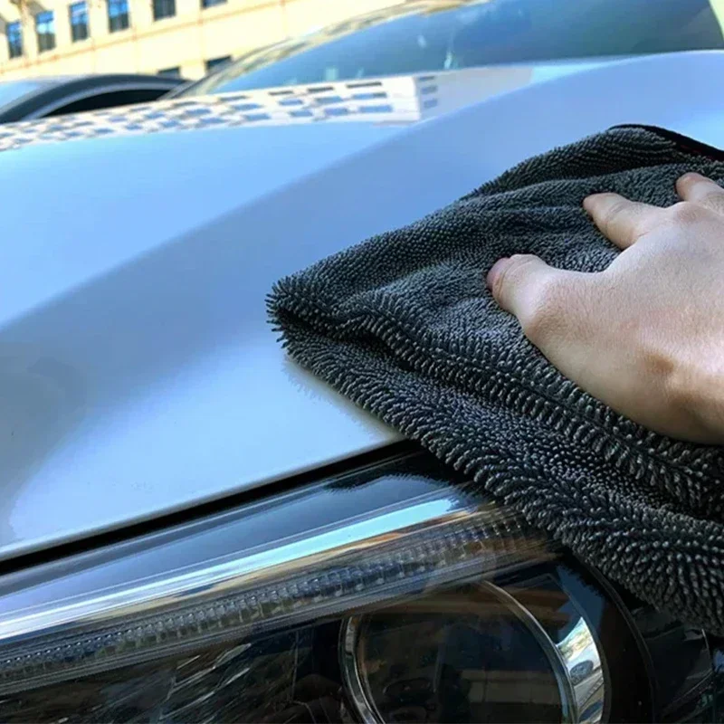 Car Wash Towel Double Sided Towel Car Detailing Twisted Braid Cloth Super Absorbent Rag for Car Home Washing Accessories