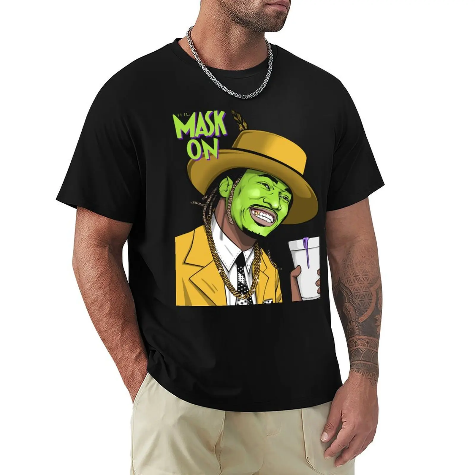 Mask On T-Shirt Large Size Breathable Tee