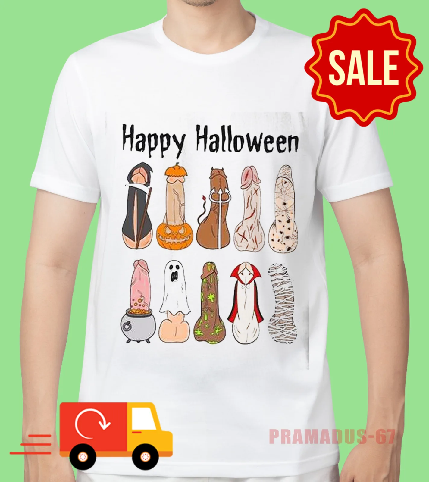 Sydney Sweeney Happy Halloween Penis T-Shirt FASTSHIPPING