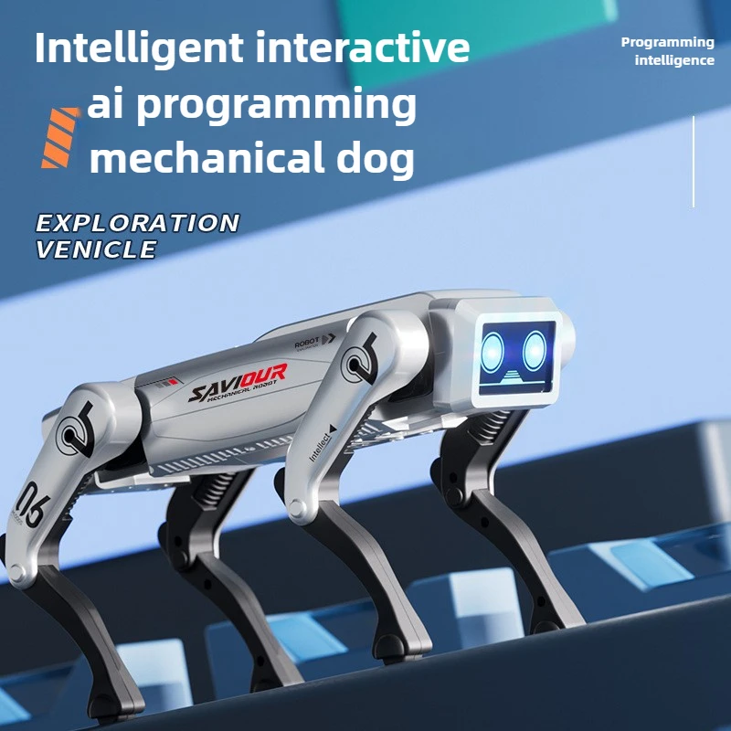 Carro de brinquedo kawaii engraçado presente-atual upgrade ai inteligente rc robô cão, interação de voz programação monstro robô, carros rc brinquedos para meninos