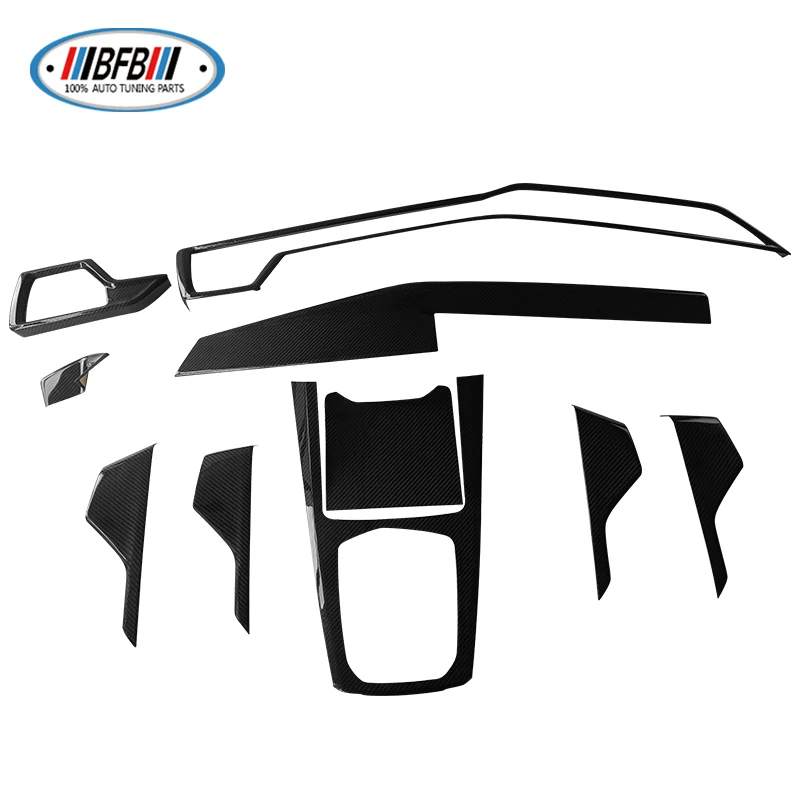 

BFB for BMW X6 G06 LCI 2023up Carbon Fiber Interior Trims Central Cover Dash Cover Kits Center Console Panel