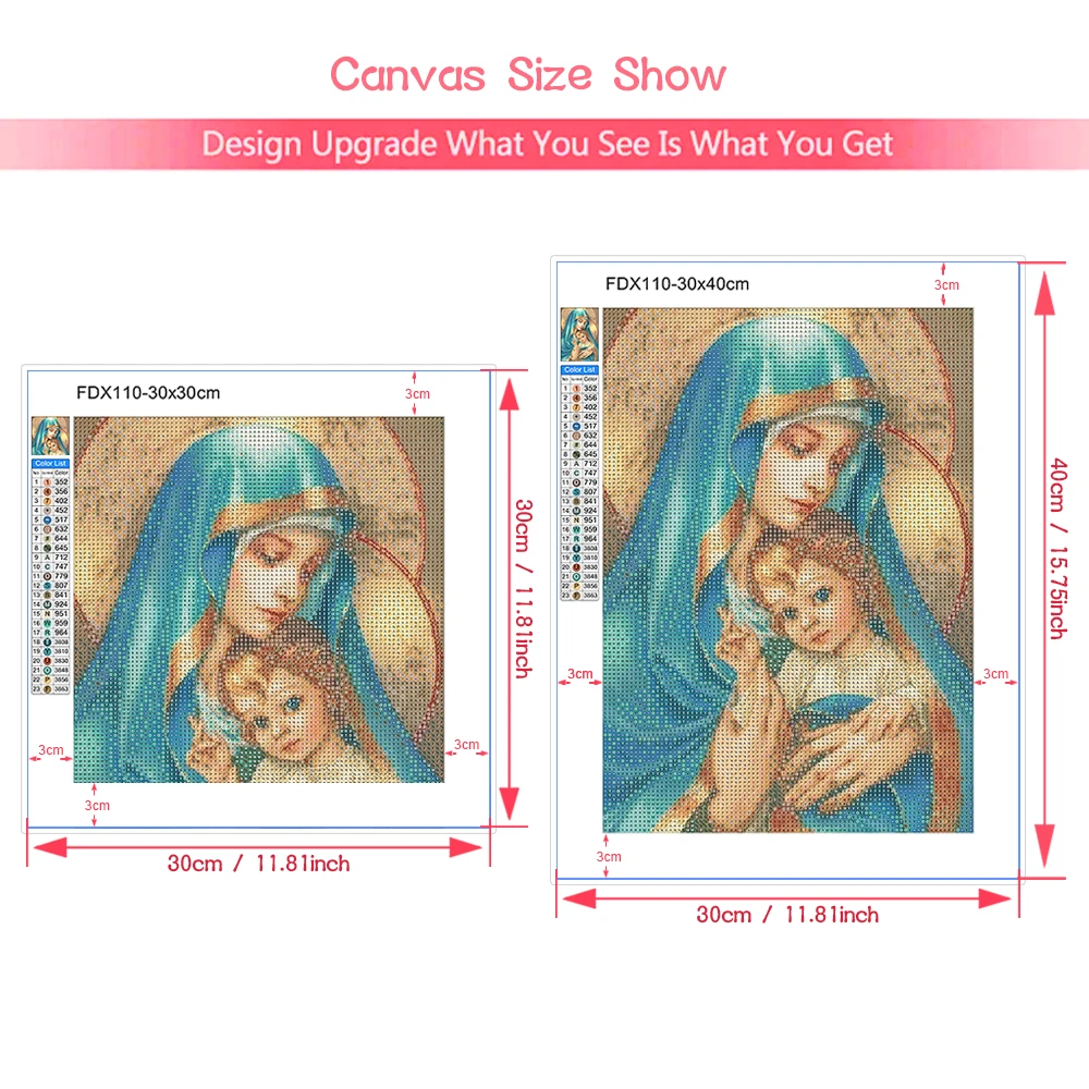 DIY 5D Diamond Painting Animal Landscape Flower Cross Stitch Kit Full Round Embroidery Mosaic Art Rhinestone Decoration Picture