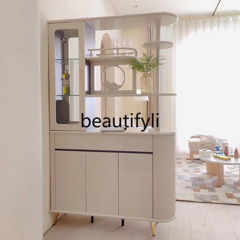 

French style, living room partition cabinet,wine cabinet, wabi-sabi wind entry, entrance cabinet, integrated wall screen cabinet