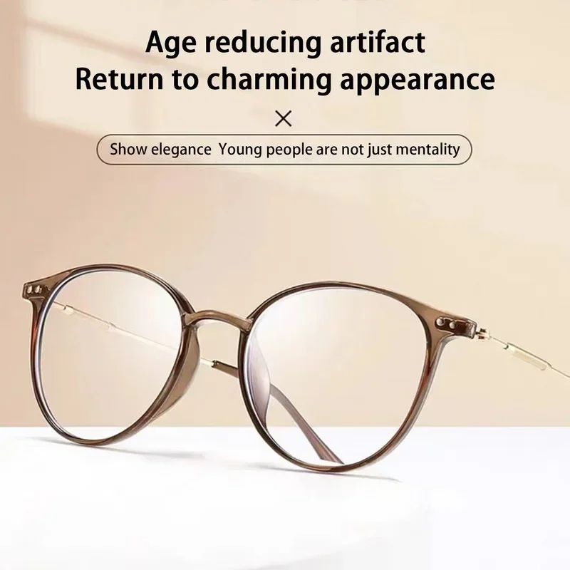 Bifokale Lesebrille Frauen Progressive Multifocus Ultraleicht Presbyopie Brille Männer Runde Anti Blau Licht Brillen 0 Bis + 400 – Detail 7