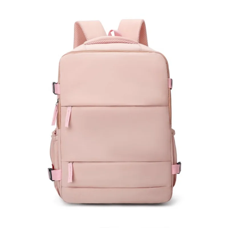 

Large Capacity Travel Backpack For Women Shoe Box Laptop Computer Bag Solid Color Waterproof Teenager Girl's Hiking Bagpack