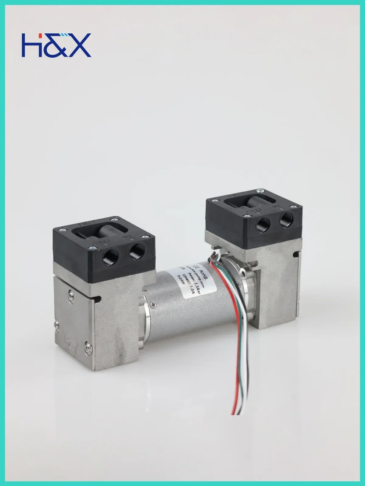 Double head series adjustable speed brushless motor vacuum sampling pump micro diaphragm low noise, low vibration, high vacuum