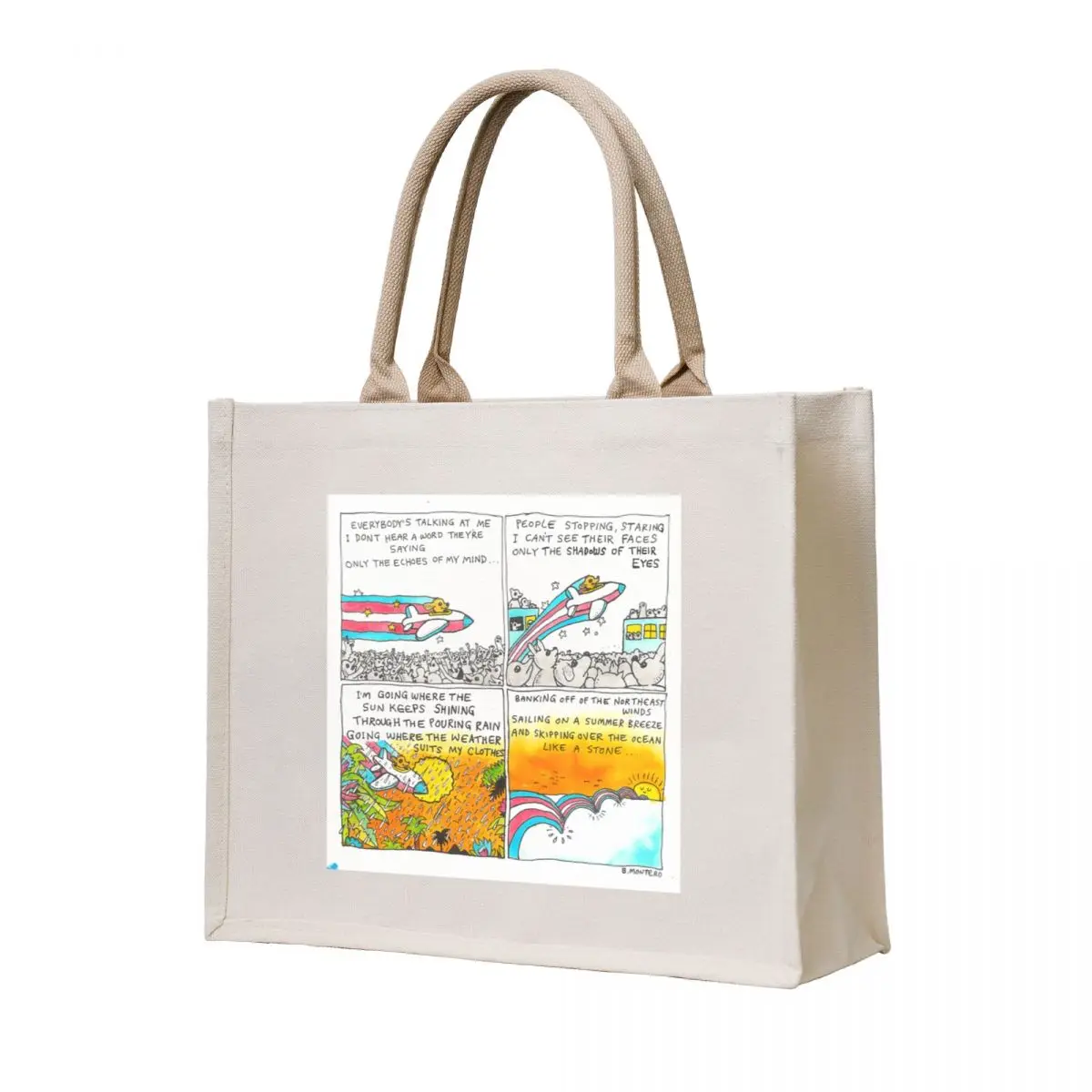 

Everybodys Talkin' At Me Tote Bag large tote bag custom tote bag canvas shopping