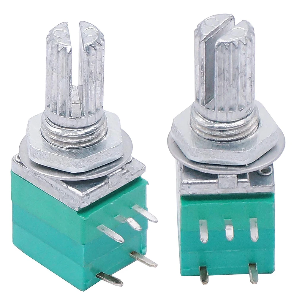 5Pcs Potentiometers Industrial Switches RK097 RK097G 5Pin B1K 5K 10K 20K 50K 100K 500K Switch Audio Shaft 15mm Amplifier Sealing