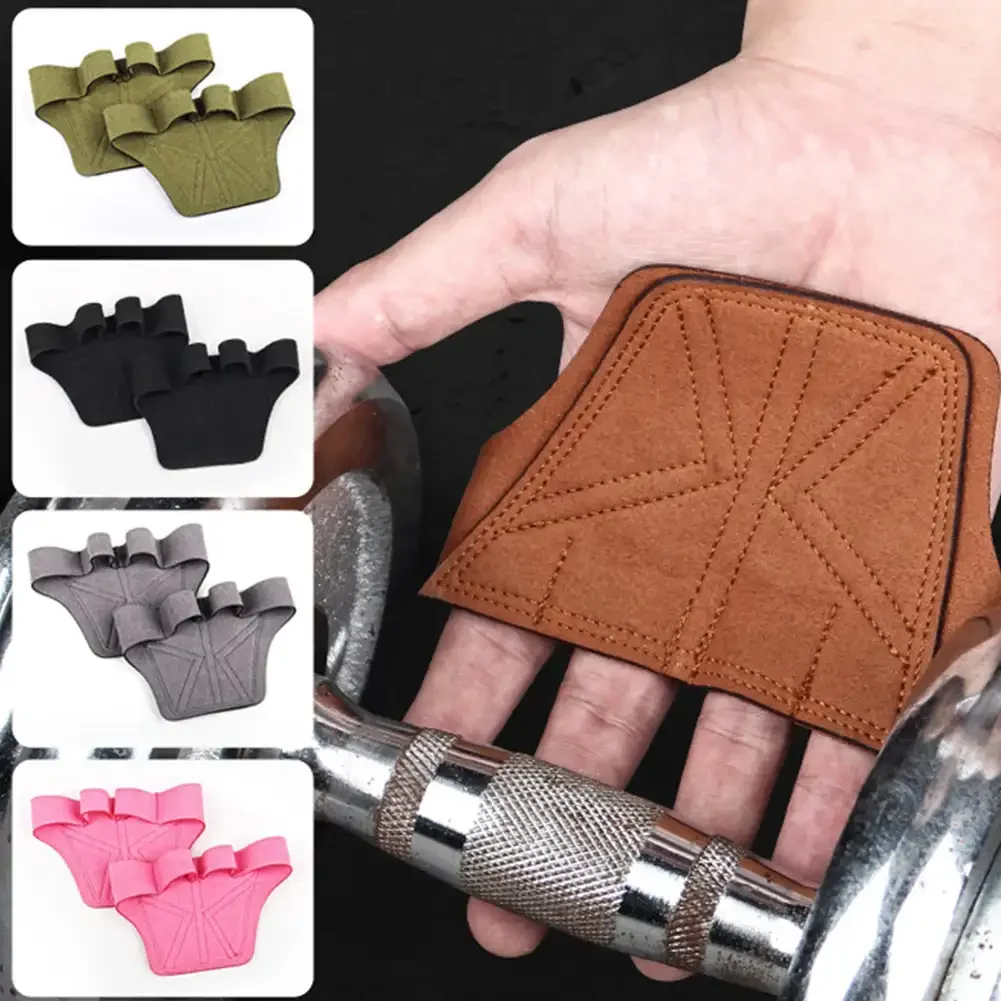 

1 Pair Trapezoidal Four-Finger Fitness Hand Guard Anti-Slip Wear-Resistant Strength Training Weight Lifting Fitness Grip Strap