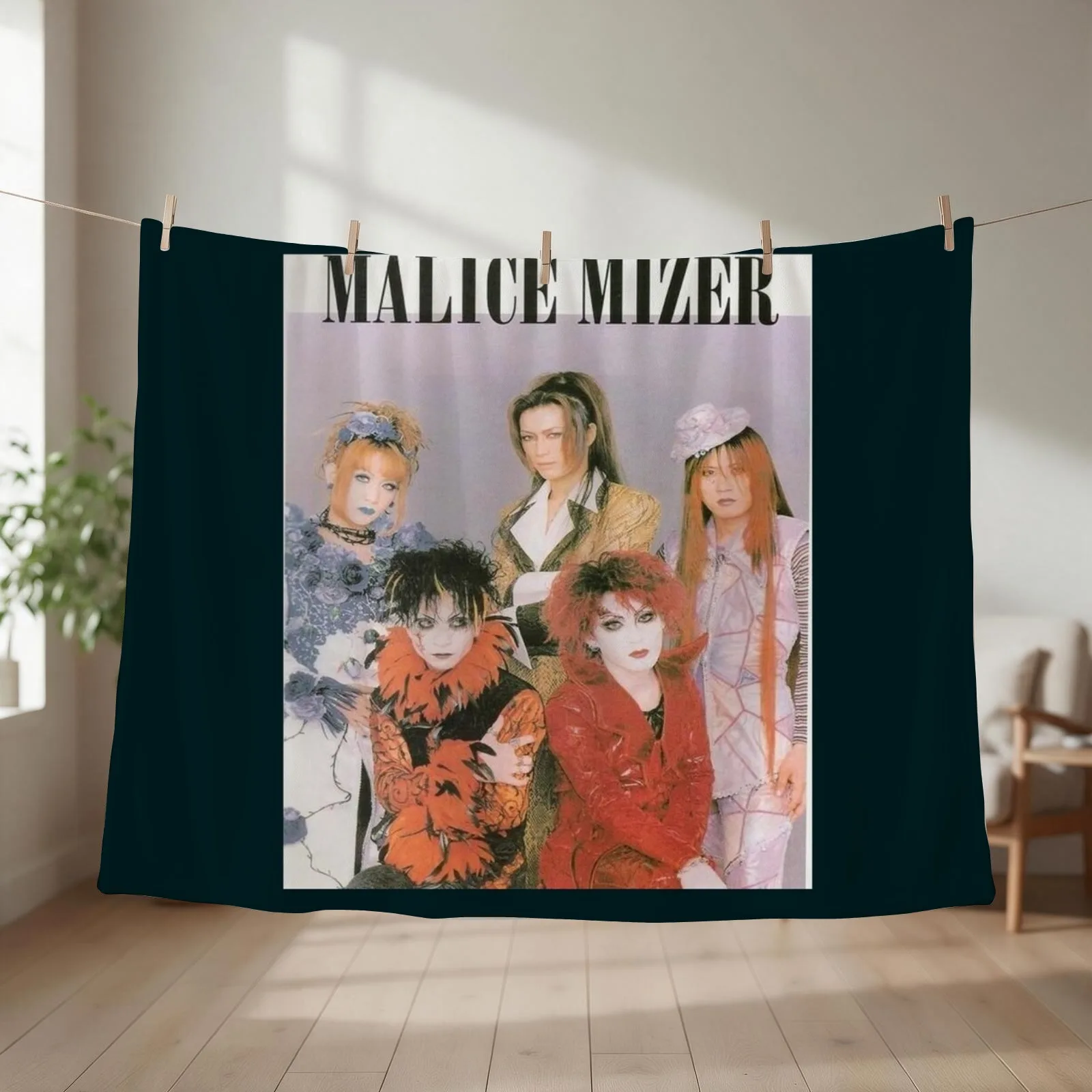 Malice Mizer Throw Blanket couch cozy soft plush fuzzy picnic outdoor blanket
