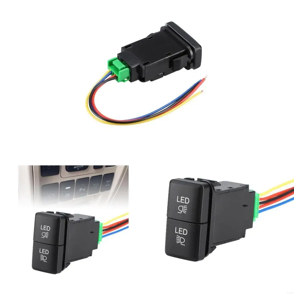 6XDF Convenient Fog Light Switch Button Improve Driving Safety Vehicle Accessories