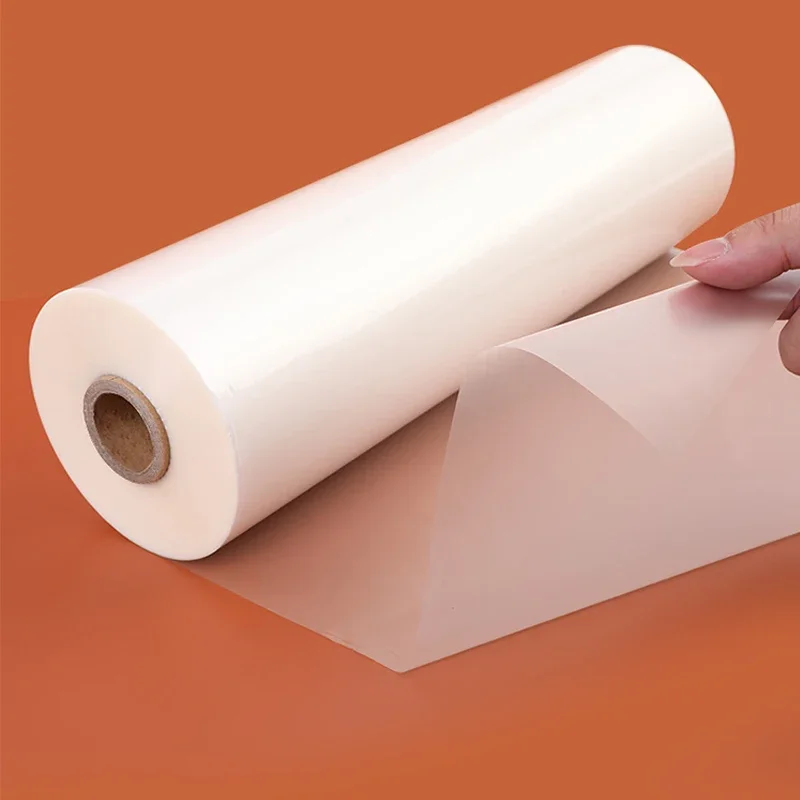 A2 44CM*200M Gloss Film Transparent Matte Yarn heat coated BOPP  plastic packaging