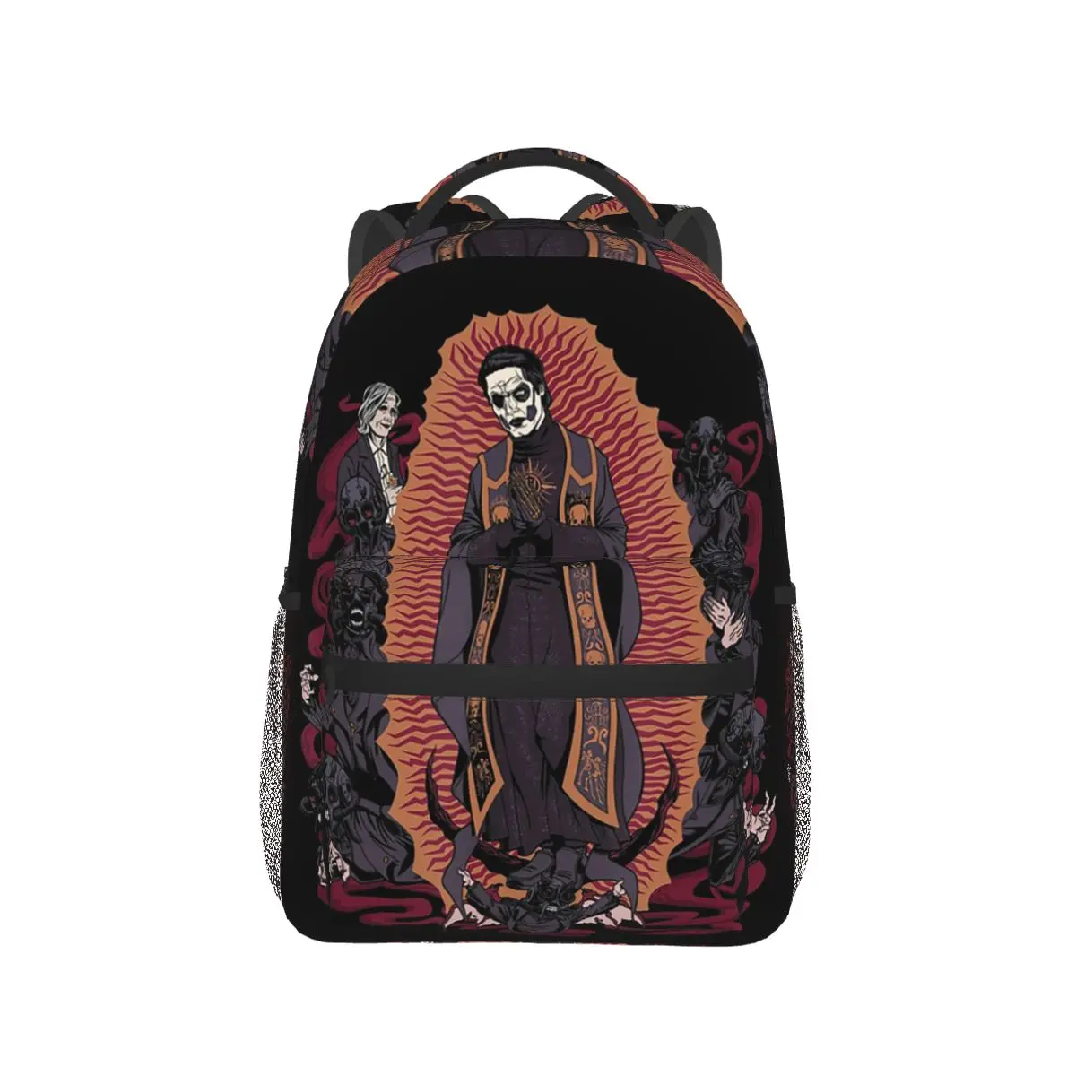 

Ghost Band Metal Rock Music Backpack Hot Sale Daypack Large Capacity Children BookBag School Bag Shoulder Bags for Men Women