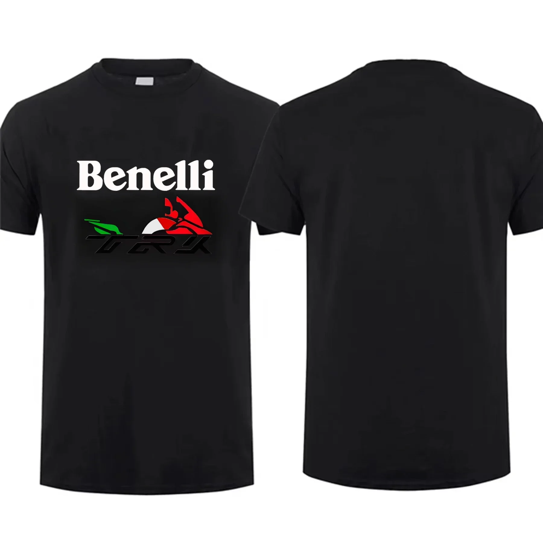 2024 New Benelli TRK 502X MOTORCYCLE Men Oversized Short Sleeve Male T-shirt Loose Tops Brand Casual wysokiej jakości Streetwear tee